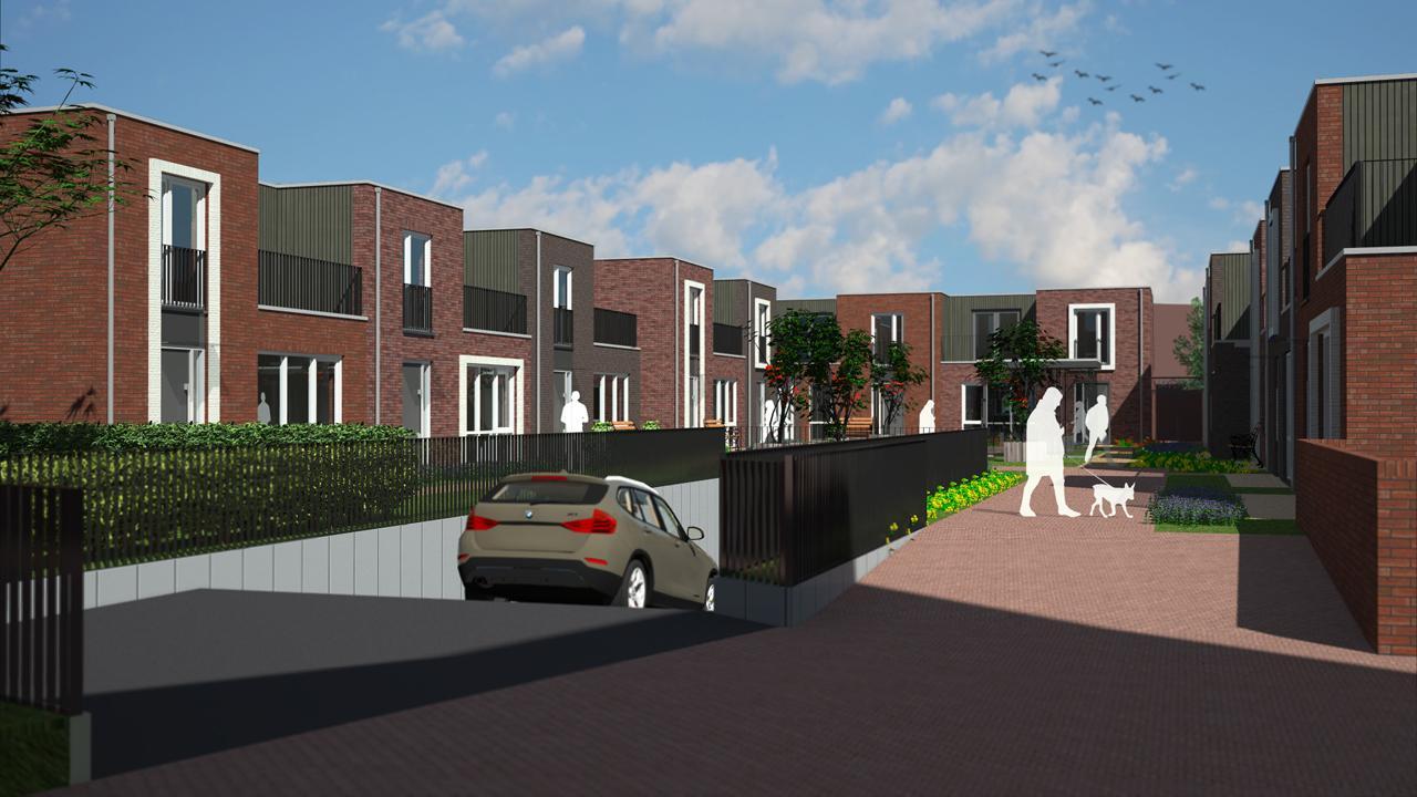 12 Patiowoningen op het binnenterrein