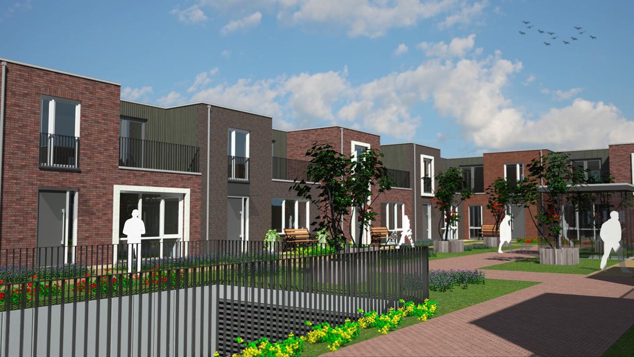 12 Patiowoningen rondom een binnentuin